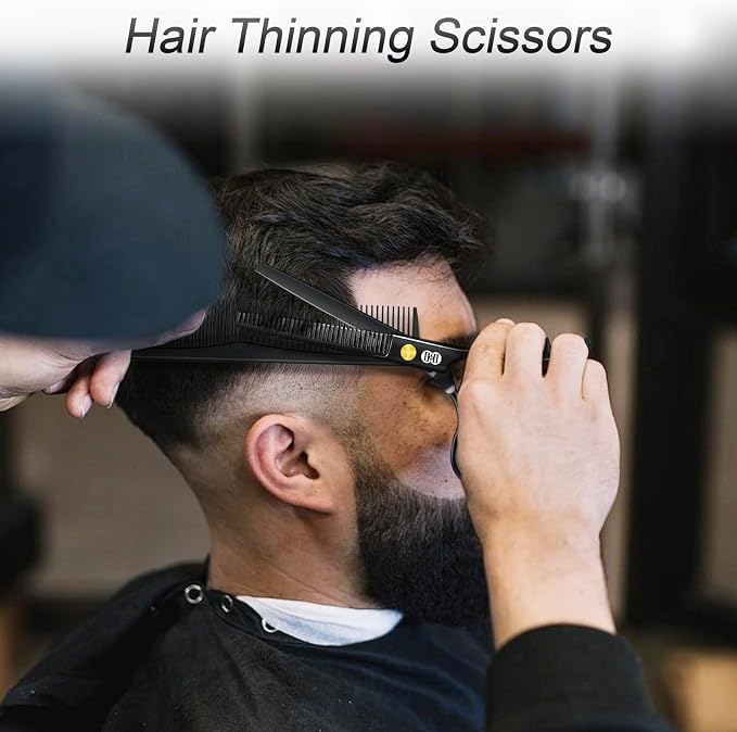 CIICII Hair Cutting Scissors Shears Kit, Professional Barber Haircut Scissors - Image 5
