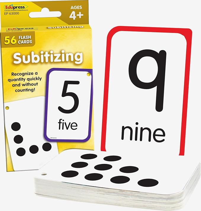 Teacher Created Resources Subitizing Flash Cards by TeacherCreatedResourcesOS