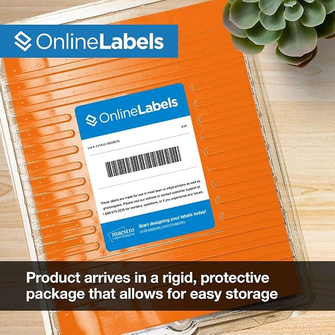 Neon Orange Address Labels - Image 5