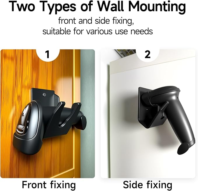VACINV Universal Barcode Scanner Holder, Barcode Reader Bracket Wall Mounted - Image 4