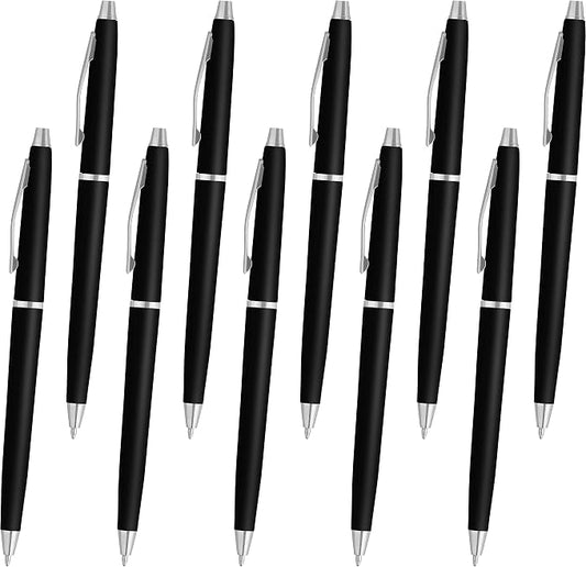 DISCOUNT PROMOS Langham Ballpoint Pens Set of 10, Bulk Pack by DISCOUNTPROMOS