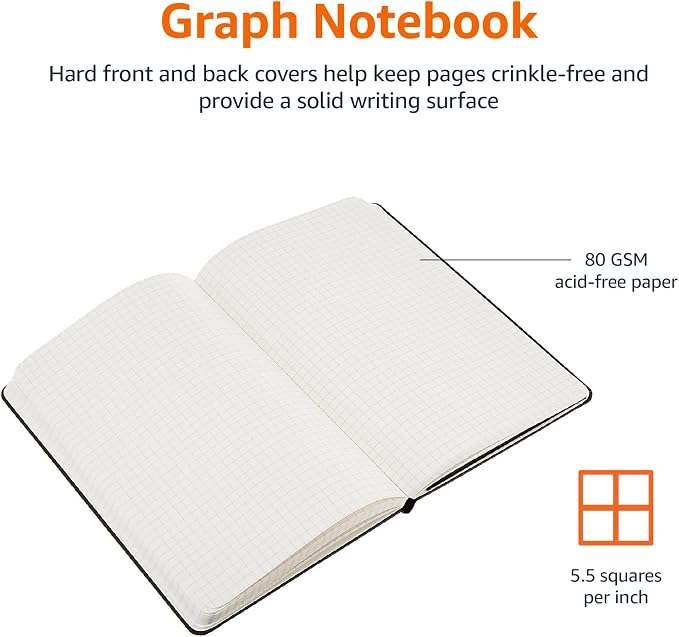 Amazon Basics Classic Grid Notebook - Image 2