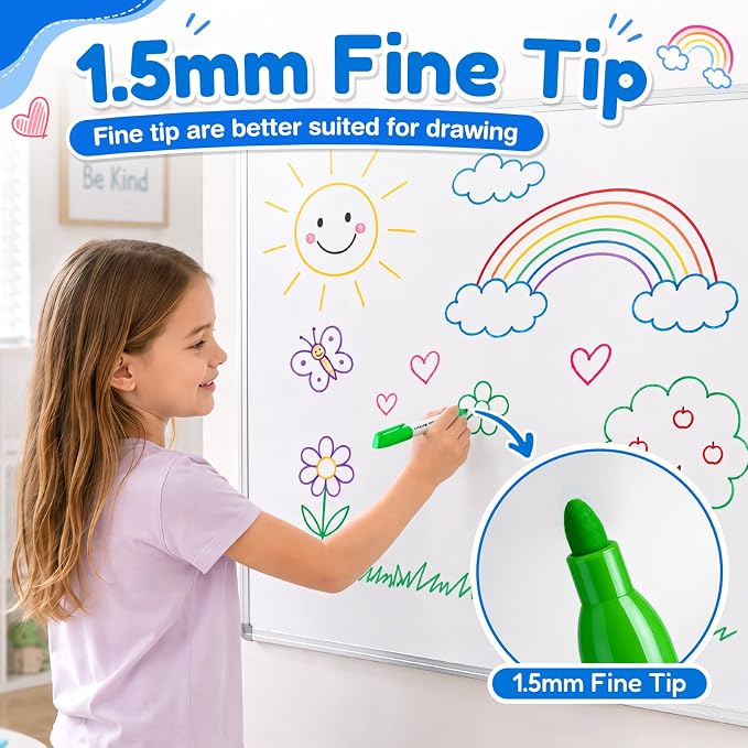 V-Opitos 144 Pack Fine Tip Dry Erase Markers - Image 3
