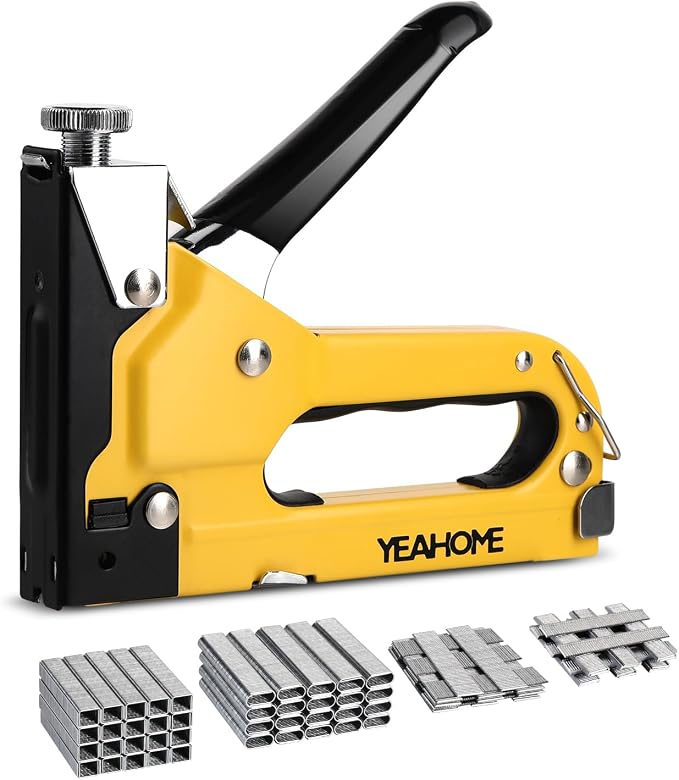 Upholstery Staple Gun Heavy Duty, YEAHOME 4-in-1 Stapler Gun by YEAHOME