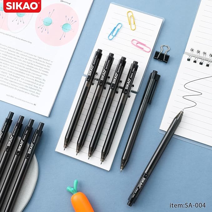 Black Pens Bulk, 60 Pack Retractable Ballpoint Pens Black Ink | Smooth Writing - Image 7
