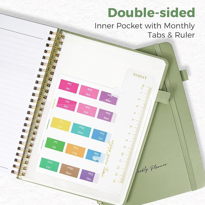 Oucaru Undated Weekly Planner, A4 Size To Do List Notebook - Image 5