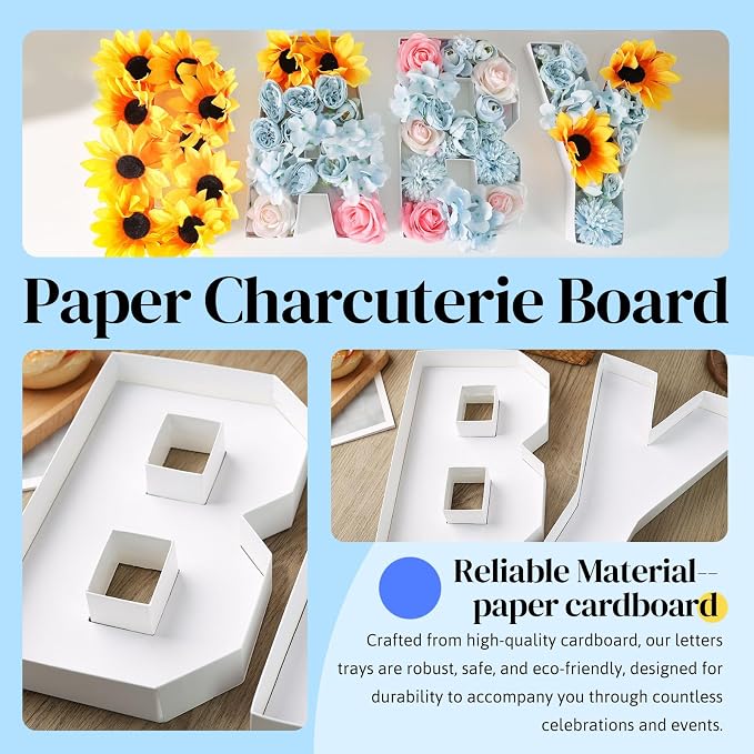 VGOODALL Baby Charcuterie Board Letters - Image 2