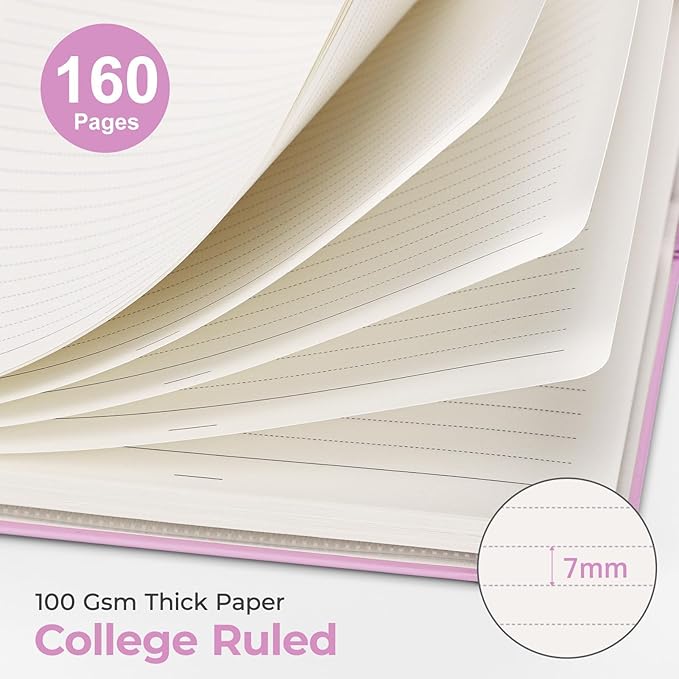 AHGXG Spiral Journal Notebook, 160 Lined Pages, A5 Medium Size, - Image 2