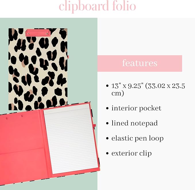 Kate Spade New York Leopard Print Clipboard Folio - Image 3