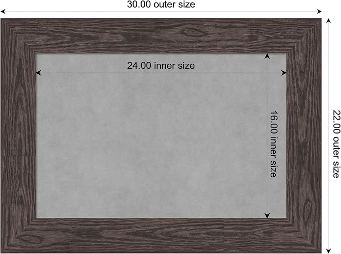 Amanti Art Black Framed Magnetic Board 22x30 Medium Vision Board - Image 4