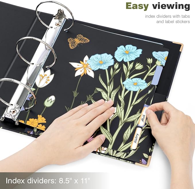 Ospelelf 3 Ring Binder for Letter Size Documents - Image 6