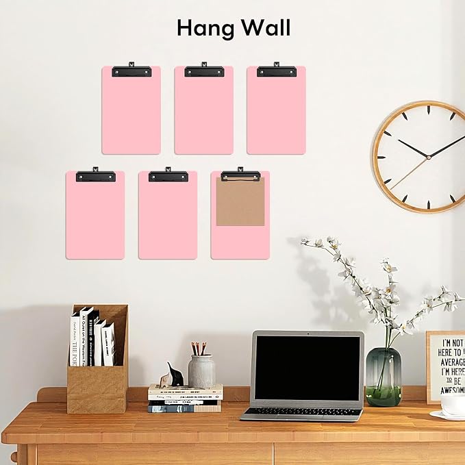 6 Pack Colorful Small Clipboard, A5 Mini Clip Board | Black Clip, 9 x 6" - Image 6