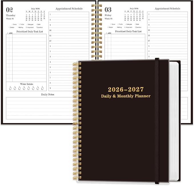 Daily Planner 2026-2027 by Qzyoneei