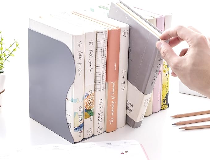 Adjustable Bookends Metal Book Ends - Image 6
