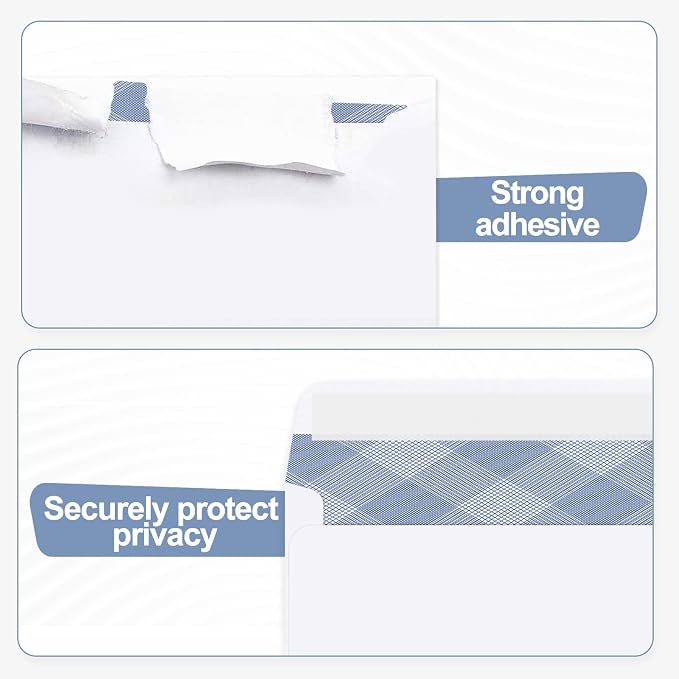 750#8 Self Seal Business Envelopes, PANDRI No.8 Double Window Design - Image 3