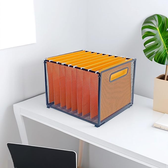 SETTFRFE Letter Size Hanging Folder Organizer, Metal Mesh Hanging File Folder - Image 8