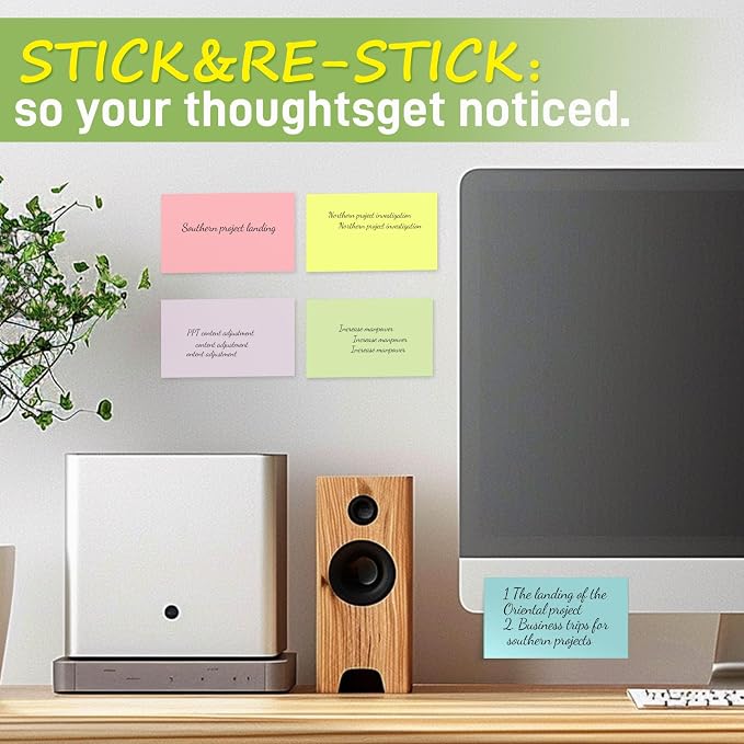 960 Sheets 3x5 Inches Large Sticky Notes, Self-Stick Post Stickies Colorful - Image 5