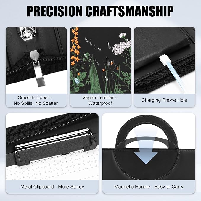 Portfolio Binder 3 Ring Includes Pen and 5 Dividers - Image 5