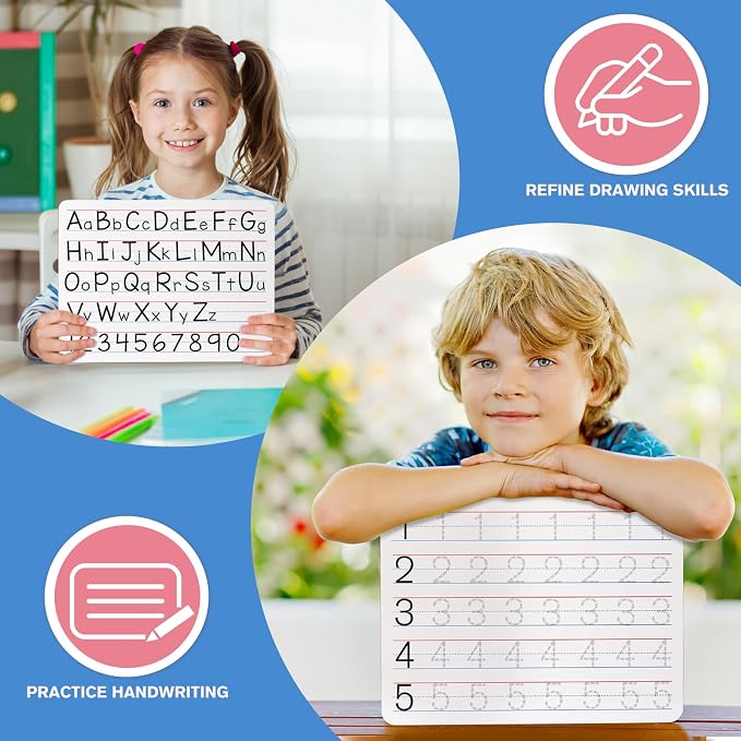 Small White Board 9X12 Inches, Small Dry Erase Board 2 Pack Whiteboard Dry - Image 4
