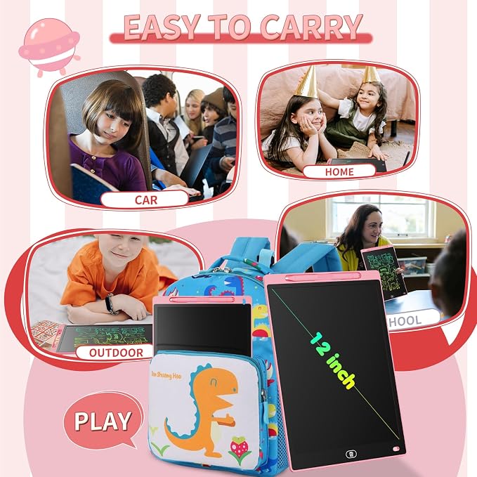 Genialba LCD Writing Tablet 8.5-Inch Colorful Doodle Board, Toddler Learning - Image 4