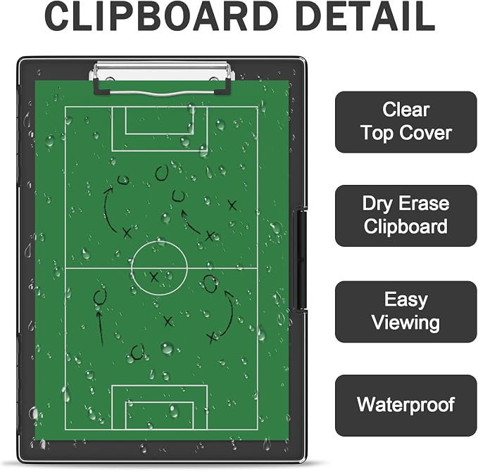 Rimilak Plastic Clipboard with Storage, Side Opening with 2 Compartment - Image 5