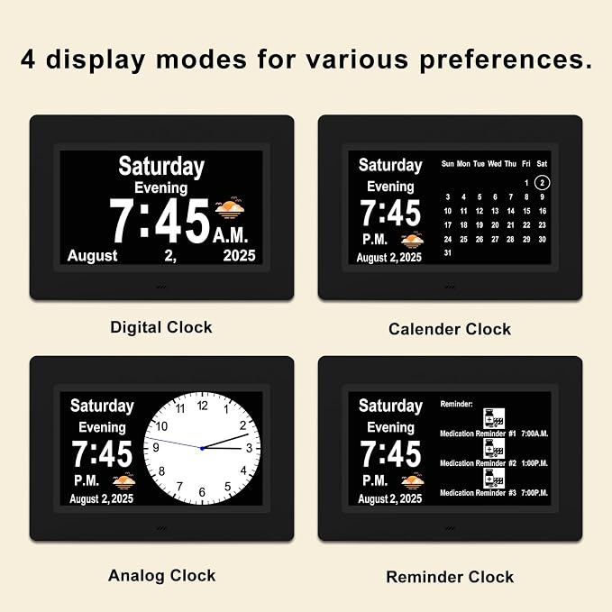 SSYA Dementia Clocks with Day and Date - Image 4