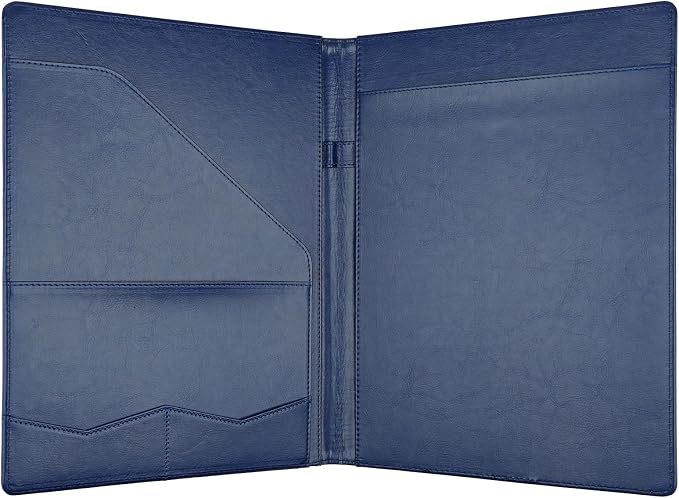 MOWPOG Professional Padfolio Portfolio Binder, Faux Leather Interview Resume - Image 2