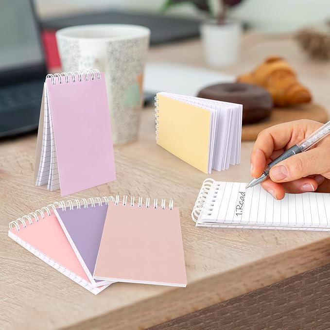 Hooqict 10 Pack Pocket Notebook 3x5 Colorful Mini Notebooks Small Spiral - Image 3