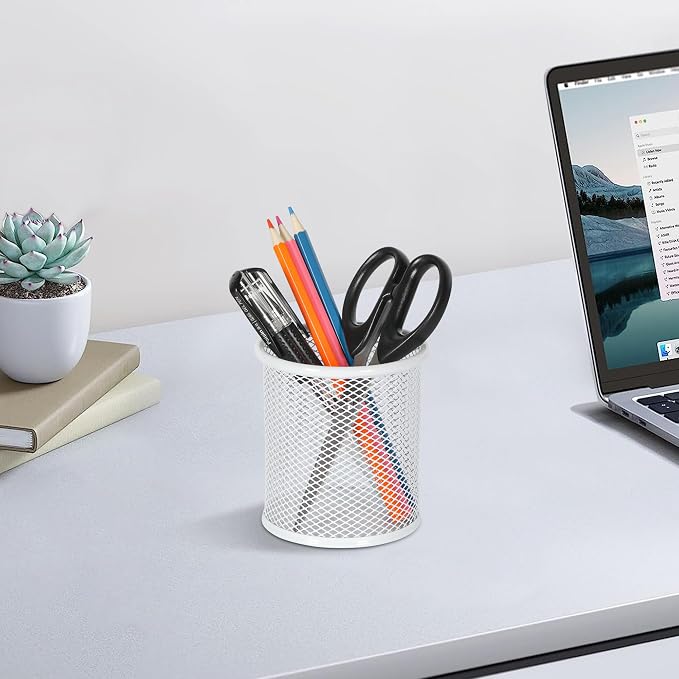 EasyPAG Metal 2-Piece Pen Holder Set Desk Accessories & Workspace Organizers - Image 5