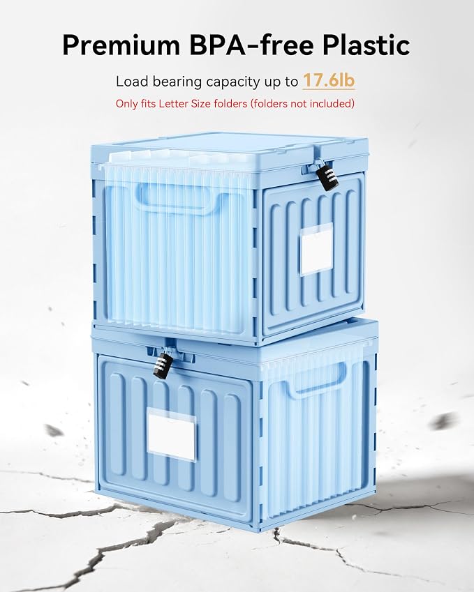 Oterri Lockable Plastic File Box - Image 4