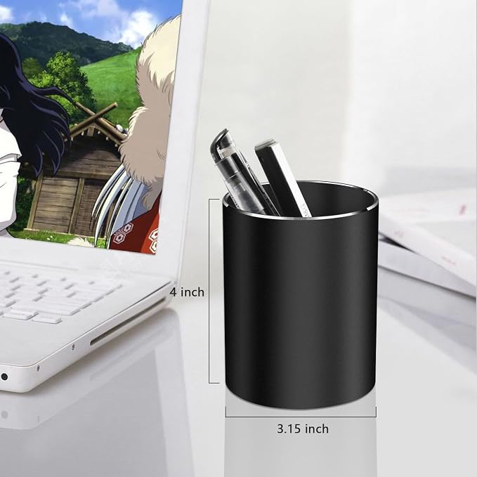 Pen holder, aluminum alloy waterproof pen holder, desktop simple and modern - Image 3