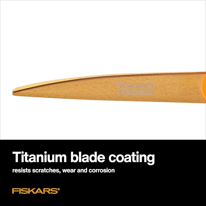 Fiskars Titanium Shop Shears, Stainless Steel Precision-ground Scissors - Image 3