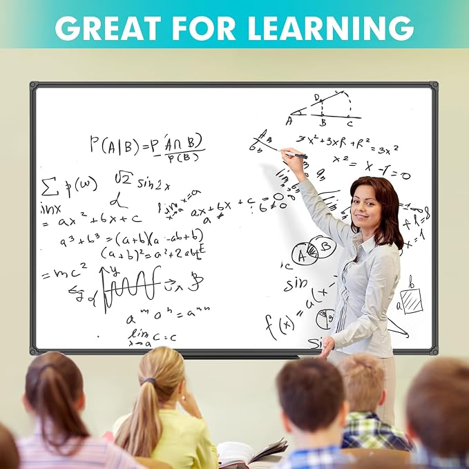 JILoffice Large Magnetic White Board, Dry Erase Board 72 x 40 Inch, Wall - Image 5
