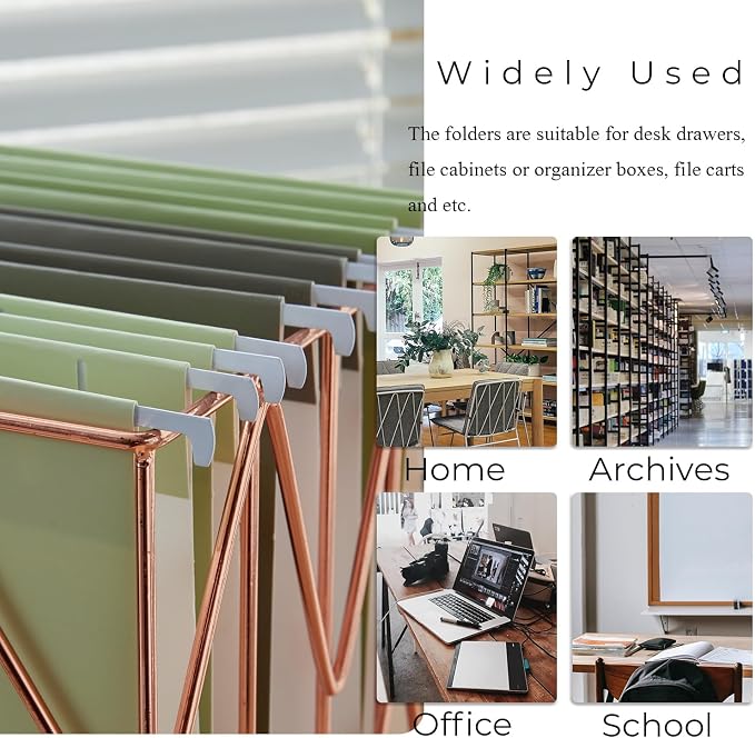 Y YOMA 36 Pack Gradient Hanging File Folders Letter Size Decorative Hanging - Image 6