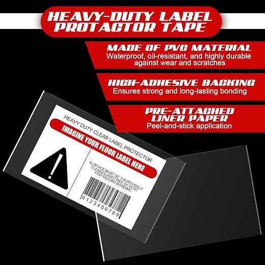 Janlaugh 50 Pcs Industrial Clear Label Protectors 10 x 6 Inch Waterproof Clear - Image 7