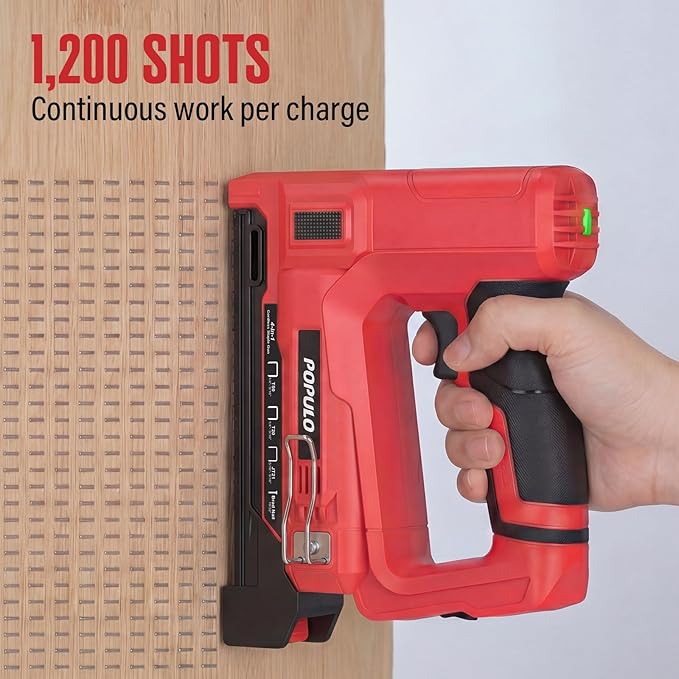 POPULO Electric Staple Gun 4 in 1 Cordless Stapler, 4V Rechargeable Band Nailer - Image 4
