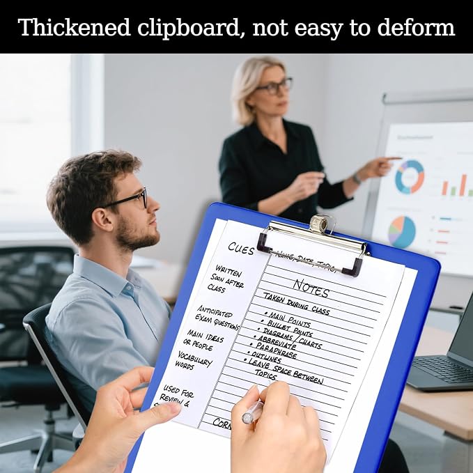 Clip Boards with Pen Holder, Holds 100 Sheets 8.5x11 Inch Papers, 6 Pack | Come - Image 3