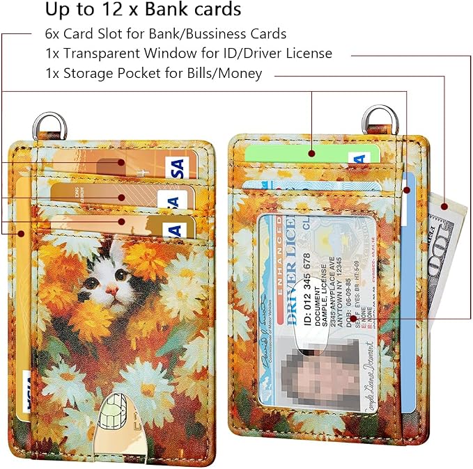 FurArt Slim Minimalist Wallet RFID Credit Card Holder - Image 6