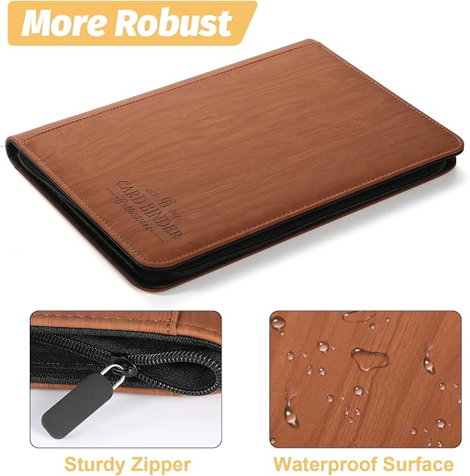 9 Pocket Card Binder, Premium Zip Trading Card Binder, 540 Double Sided Pocket - Image 3