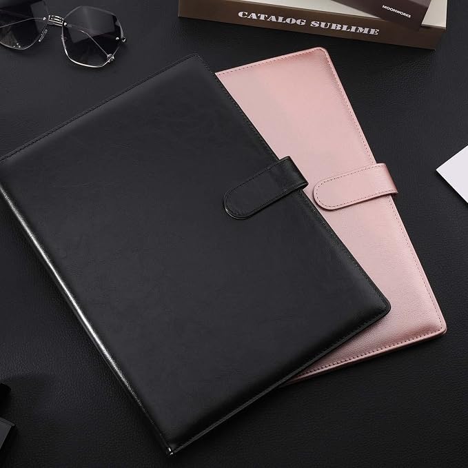 Tiankool Padfolio Portfolio Folder Binder-Faux Leather Portfolio Folder - Image 6