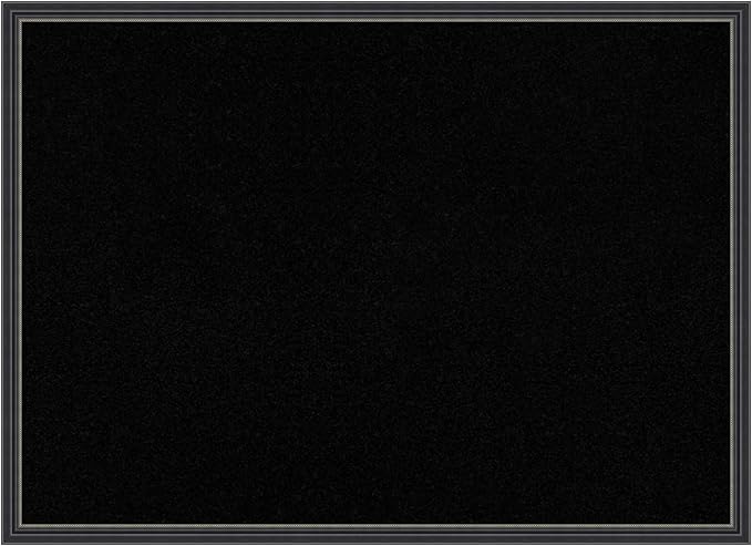 Amanti Art Black Cork Board for Wall, 21x29 Vision Board with Black Wood Frame, Medium Corkboard Office Decor for Home Organization, Traditional Corkboard Pinboard to Display Items for Home-DeskLoop Office