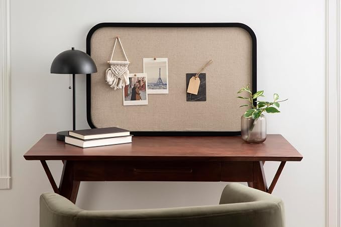 Kate and Laurel Hutton Transitional Wall Pinboard; 20 x 30; Black; Modern - Image 4