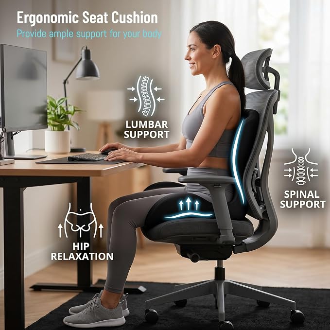Ergonomic Seat Cushion, Office Chair Seat Cushions - Image 4