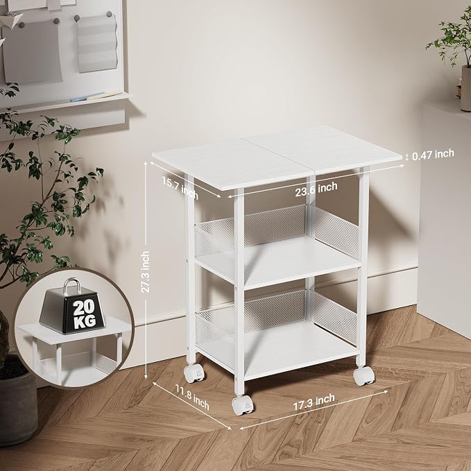 BOHDK Printer Stand, 3-Tier Industrial Large Printer Table - Image 3