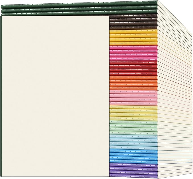 ZCZN 48 Pack Colorful Blank Notebooks Bulk, A5 Journals by ZCZN
