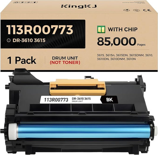 113R00773 Drum Unit (Not Toner) Replacement for Xerox 113R00773 3610 3615 Image-Drum Compatible with Xerox WorkCentre 3615 3615n 3615DN 3615DNM Phaser 3610 3610DN 3610DNM 3610N DocuPrint M455 Printer-DeskLoop Office