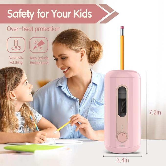 Electric Pencil Sharpener, Fully Automatic Pencil Sharpener - Image 6