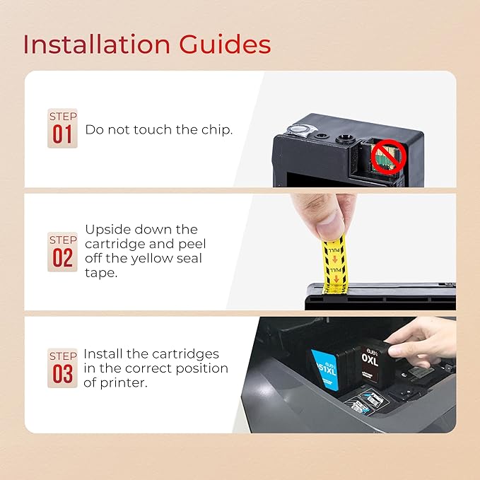 ejet 950XL and 951XL Ink Cartridges Combo Pack Compatible for HP 950 951 Ink Cartridges Combo Pack Use for OfficeJet Pro 8600 8610 8615 8620 8625 8100 8630 8660 276DW 251DW, Black Cyan Magenta Yellow-DeskLoop Office