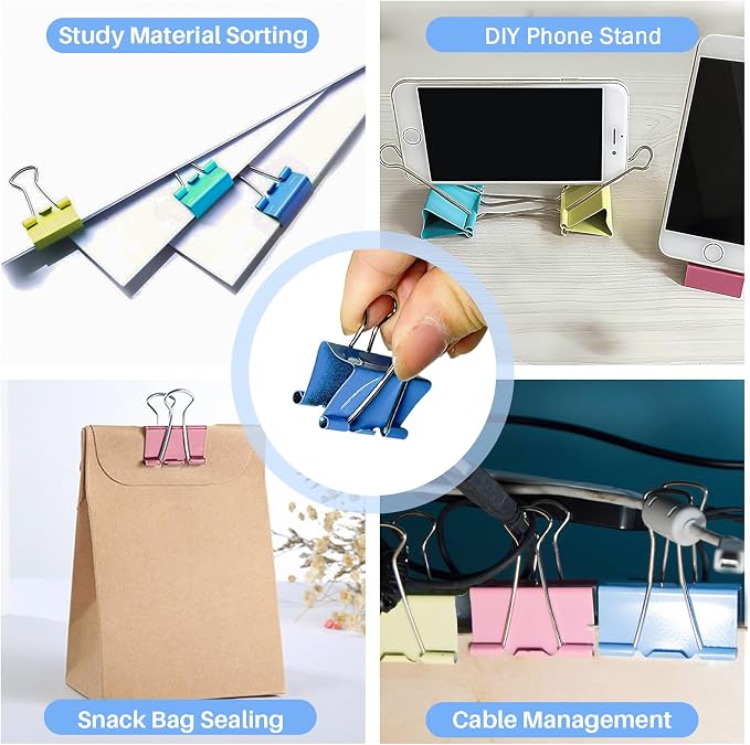 250 PCS Colored Office Clips Set - Image 5