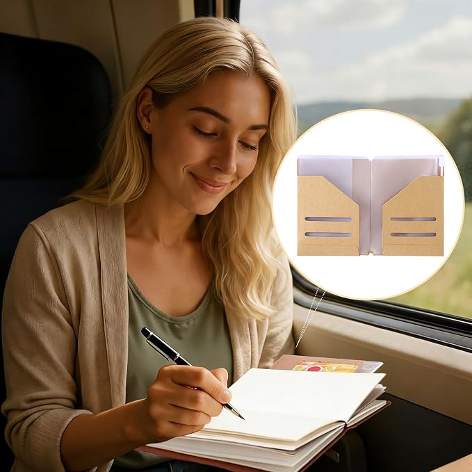Travelers Journal Notebook Accessories Kit Include Travel Kraft File Folder - Image 6